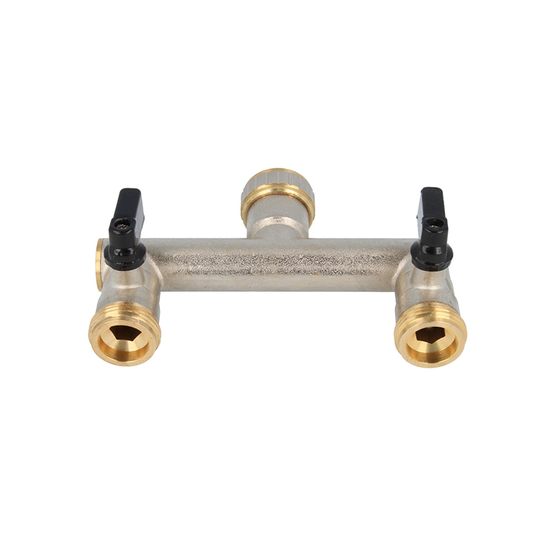 YT6001 nigrum breves aluminii auriculas, 2-modo connectors，sandblasting et globulum nickel，brass 3/4" x3/4", 1"x1"